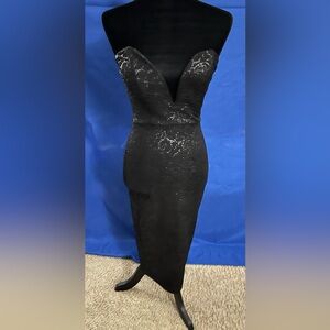 Strapless cocktail dress